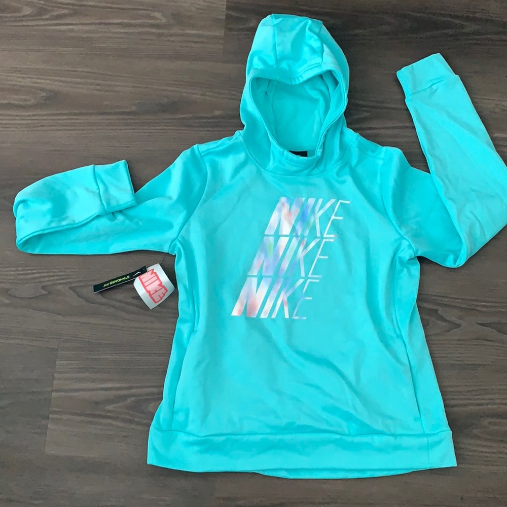 Girls Teal Nike Hoodie Size XL
